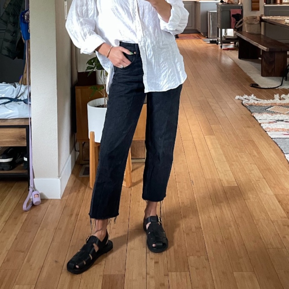 Zara leather fisherman sandals